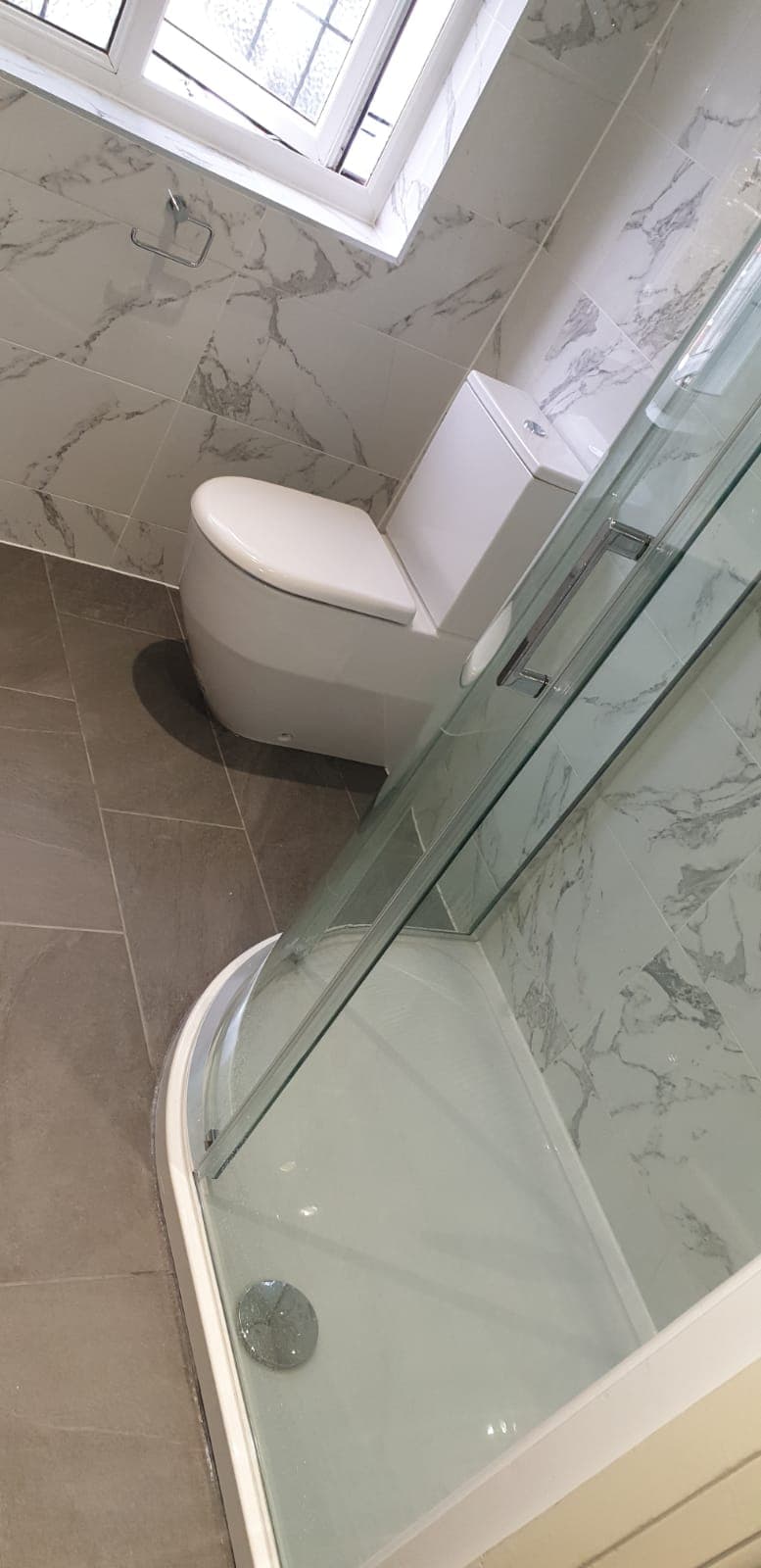 Completed bathroom installation in a Kent home